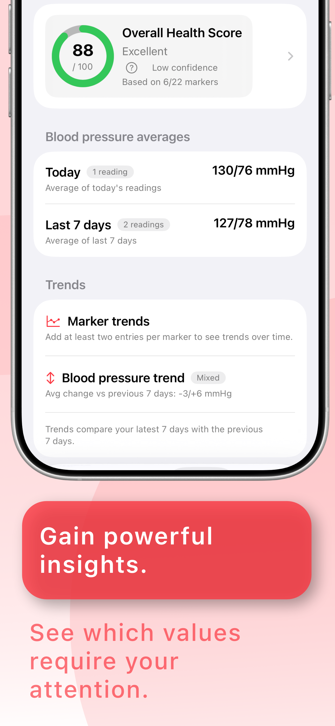 Detailansicht in Vivera Blood mit weiteren Informationen zu einem Eintrag